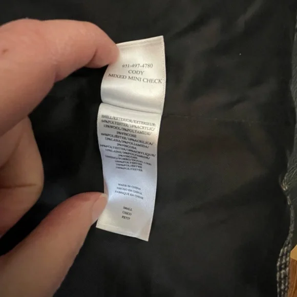 Rails Cody Blazer Womens Small brown mixed mini check wool blend - Picture 6 of 7